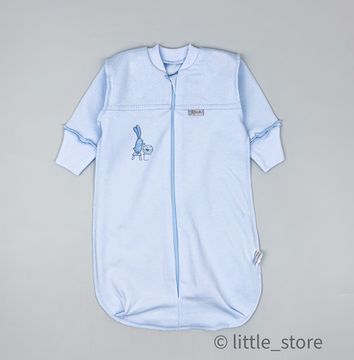 Спальный мешок утепленный "Зайкины истории" голубой