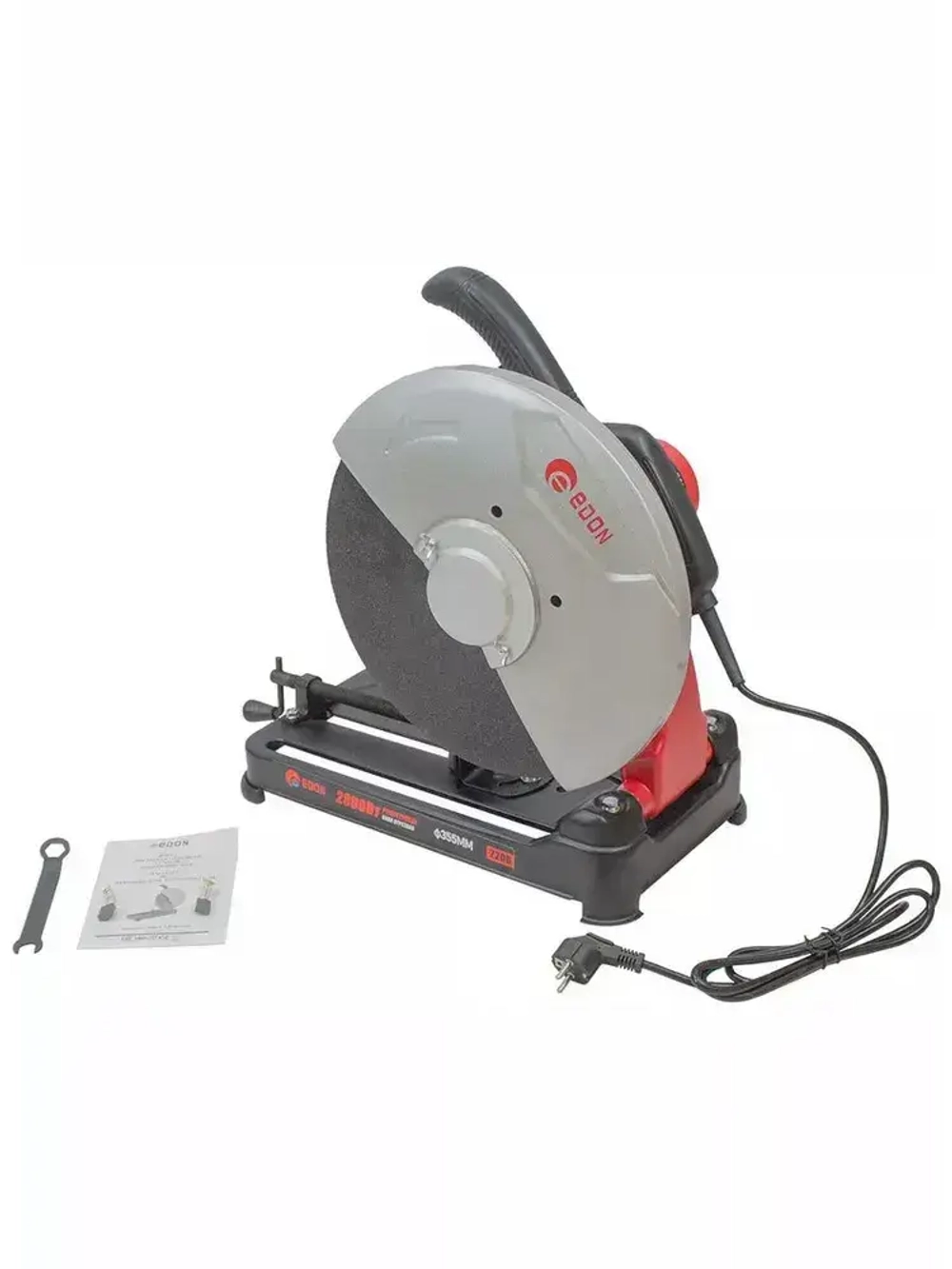 Электрическая пила отрезная Edon ED-CS355-2800 (2800 Вт, 4500 об.мин, d диска 355 мм, от сети 220 Вт) / пила монтажная / для ремонта, стройки, гаража
