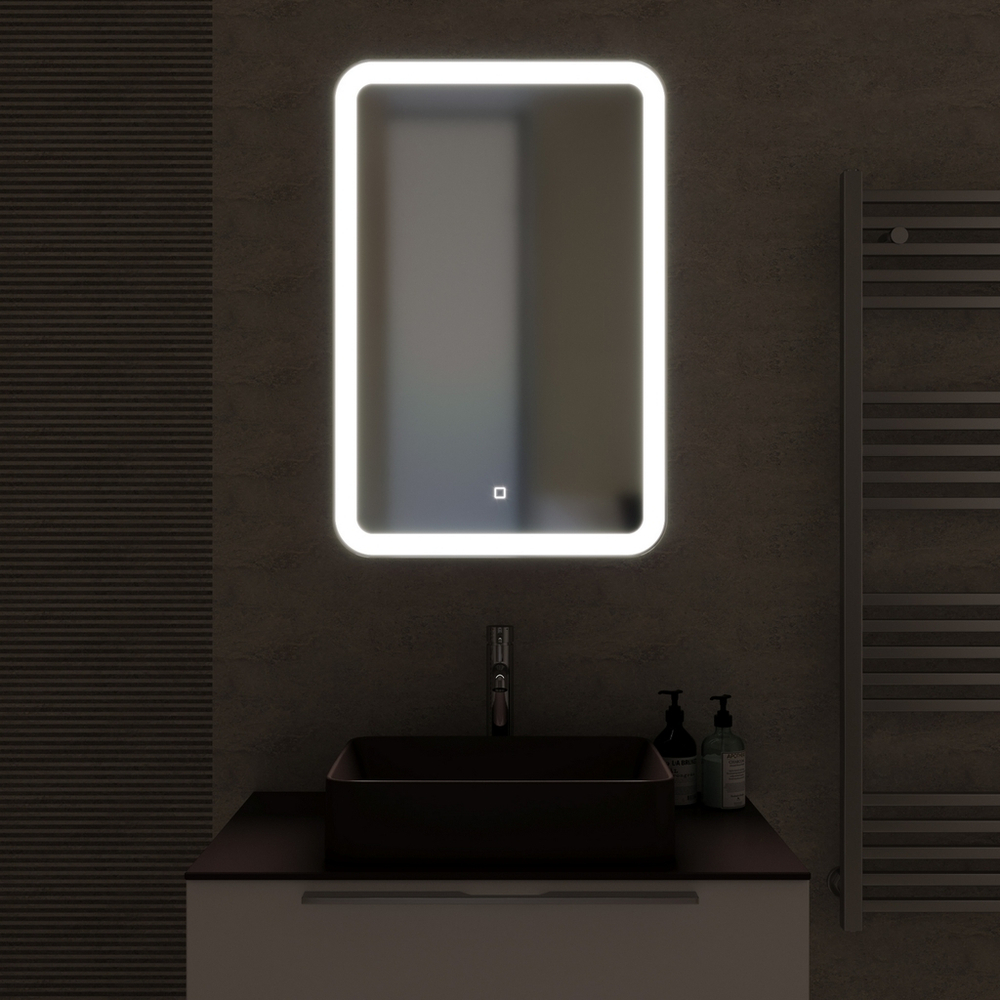 Зеркальный шкаф MIXLINE "Фиджи" 500*750 (ШВ) правый,сенсор.выкл, светодиодная подсветка