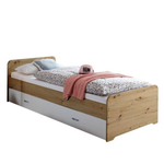 Кровать 90х200, Дупло, с выдвижным спальным местом (90х190), детская, двухъярусная, деревянная, Dipriz