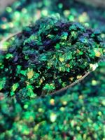 Хлопья - слюда 88706 Малахит хамелеон - для литья изделий и творчества