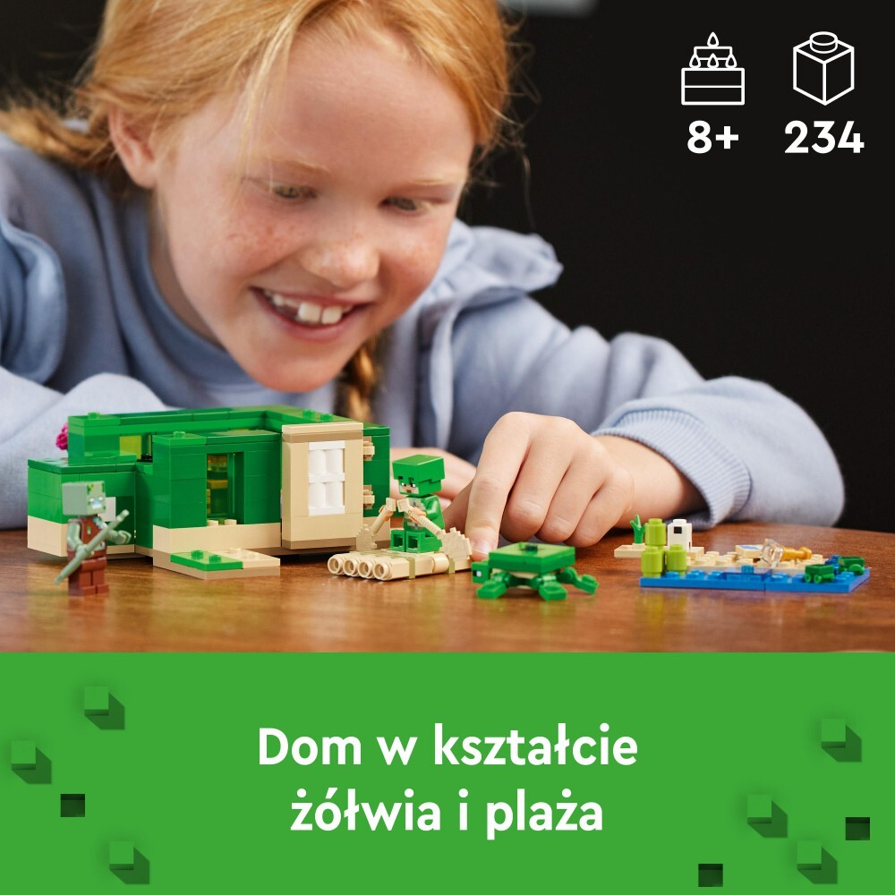 LEGO Minecraft — Пляжный домик «Черепаха» 21254 / артикул   21254  / GTIN 5702017583303