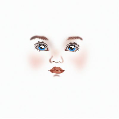 Лицо для пошива куклы