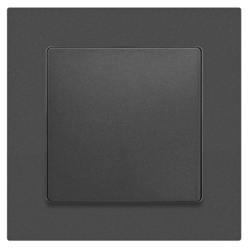 Кнопка Intro Accent 6-109-07 10А-250В IP20 СУ AL/CU графит