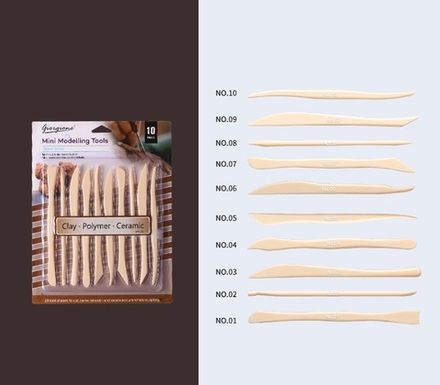 Набор инструментов для лепки 10 предметов Giorgione, в блистере
