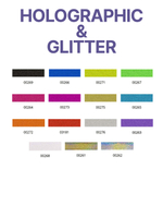 Обмотка для обруча и булав Pastorelli HOLOGRAPHIC & GLITTER BLACK 00269 50см