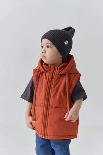 Демисезонный жилет (кирпичный)