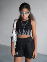 Спортивный костюм для девочки в сад топ и шорты