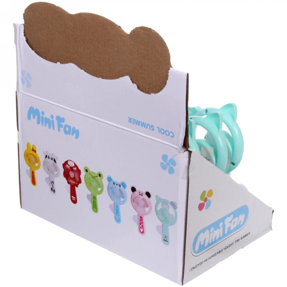 Вентилятор «Кошечка» 13*8см, микс