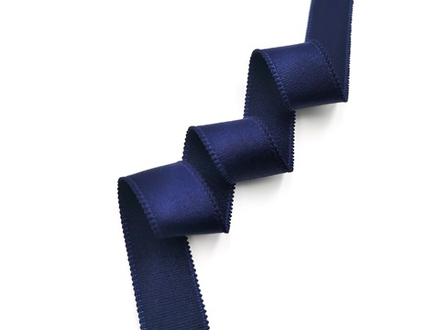 Бретелечная резинка с фестонами, Lauma, 25мм, темно-синяя (Арт: BR610/25-061), м