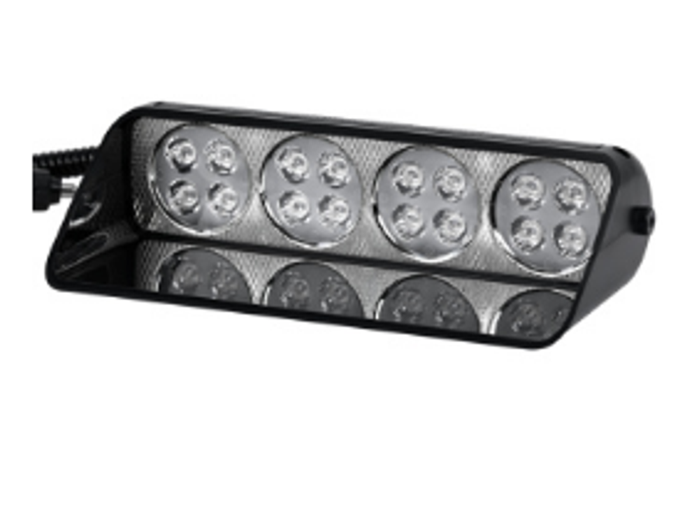 Мигалка-планка-стробоскоп Красно-Синяя 12-24V  4LED (185*95*45) 6W #S24-RB (1шт)