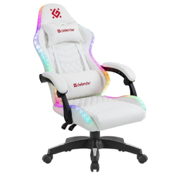 Кресло офисное Игровое кресло Core Белый,RGB,класс 4,PU DEFENDER (64048)