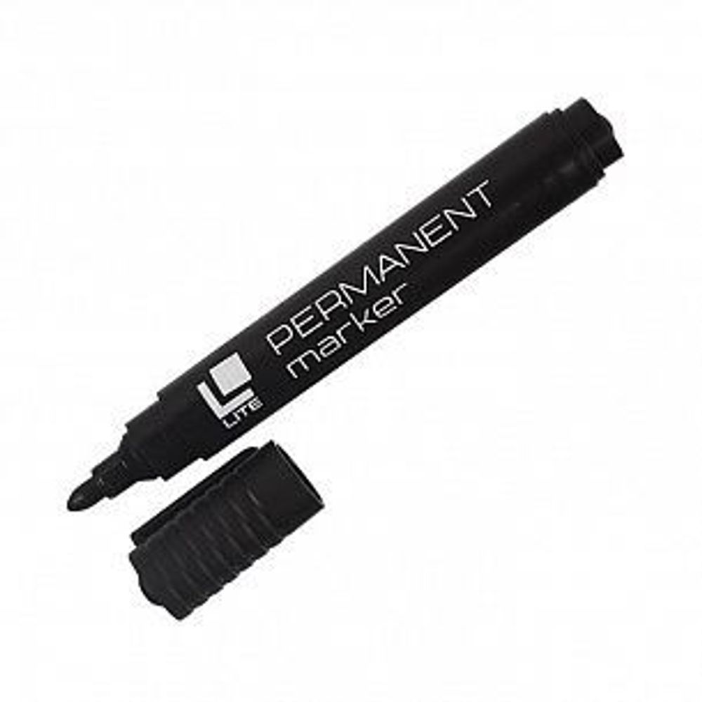 Маркер перманент. LITE 1-3 мм черный круглый