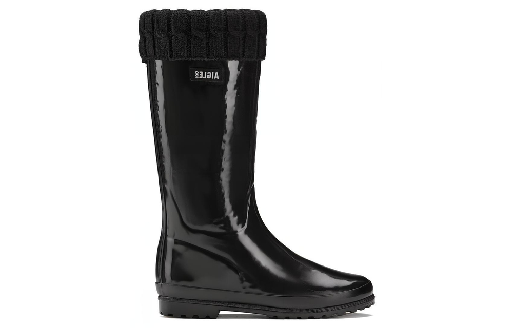 AIGLE Eliosa Winter Waterproof Rain Boots Women"s Black