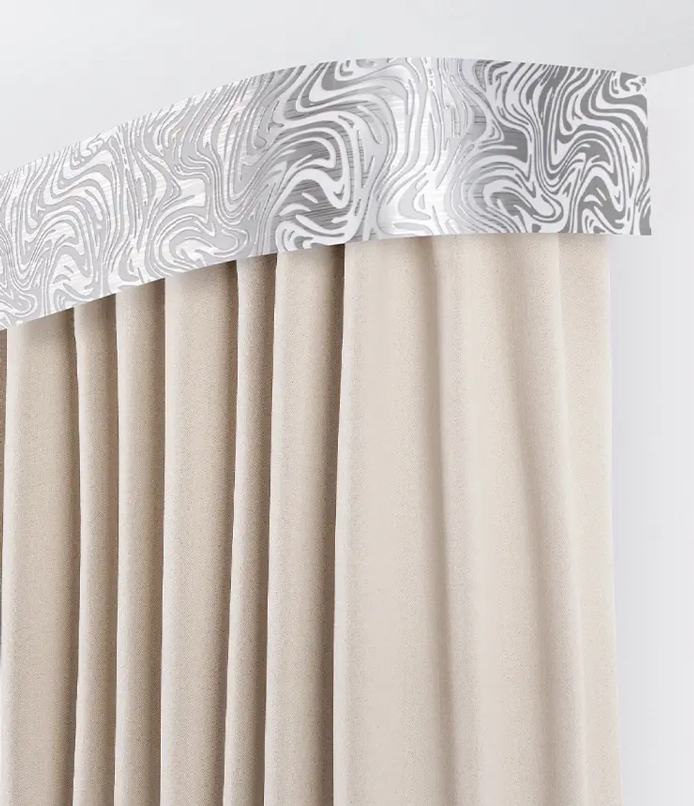 Пластиковый карниз с тиснением Legrand 2-х рядный Глэдис 3000 мм