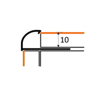 НЛП 10мм "PW" 2,5м Полир. Наруж. латунь
