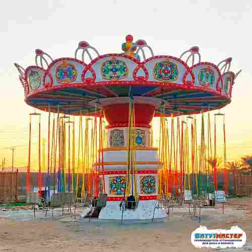 Детская цепочная карусель «Летающий сад», 24 места 15×15×7 м