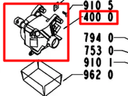 Электродвигатель Whirlpool (Вирпул) 480110100045, 481236158364
