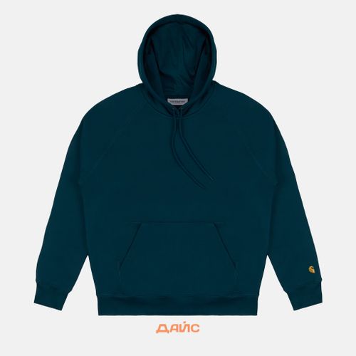 Толстовка мужская Carhartt WIP Hooded Chase Sweatshirt артикул:I033661_duck_blue - купить в магазине Дайс