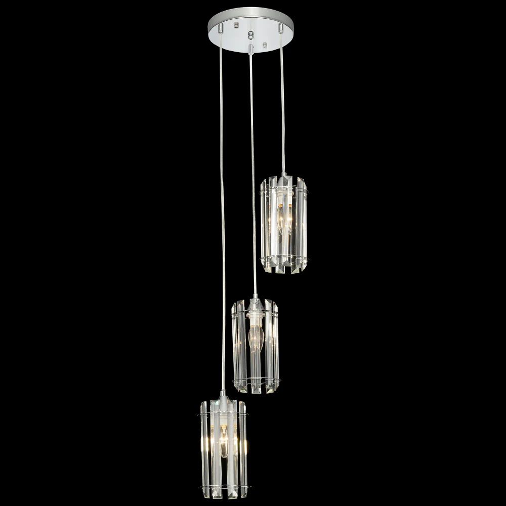 Citilux Джейн CL306031 Хрустальный подвесной светильник Хром
