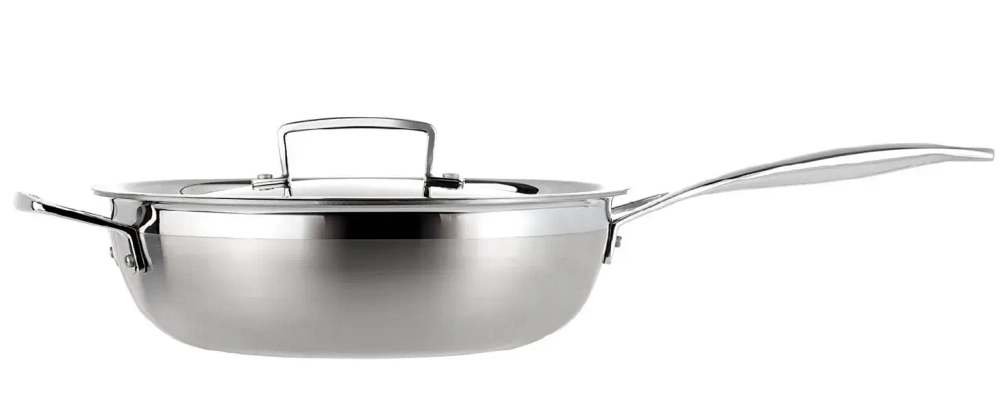 Le Creuset Сковорода 3-PLY Saute 24 см с крышкой