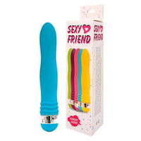 Голубой эргономичный вибратор 17,5см Bior Toys Sexy Friend SF-70232-2