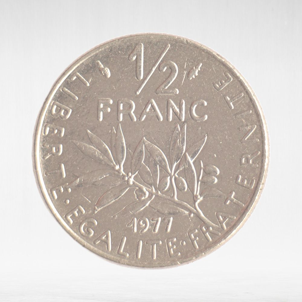 France, ½ Franc 1977 - Signature "O. Roty", VF