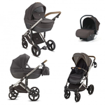 Детская коляска Luxmom F5 2в1 коричневый