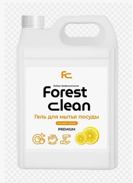 Forest clean гель для мытья посуды 5 л