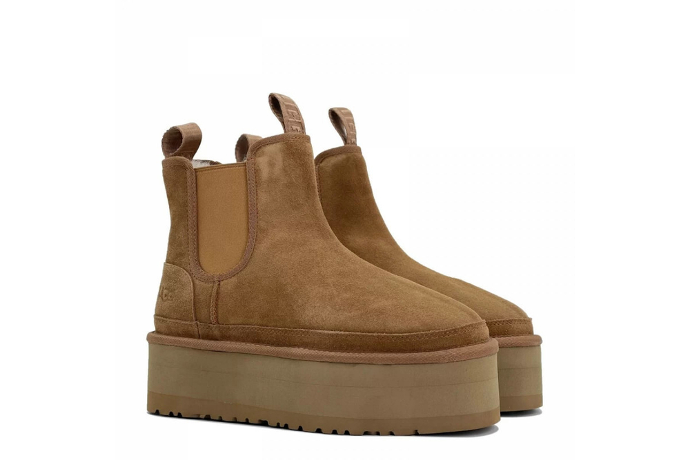 UGG Neumel Platform Chelsea Chestnut