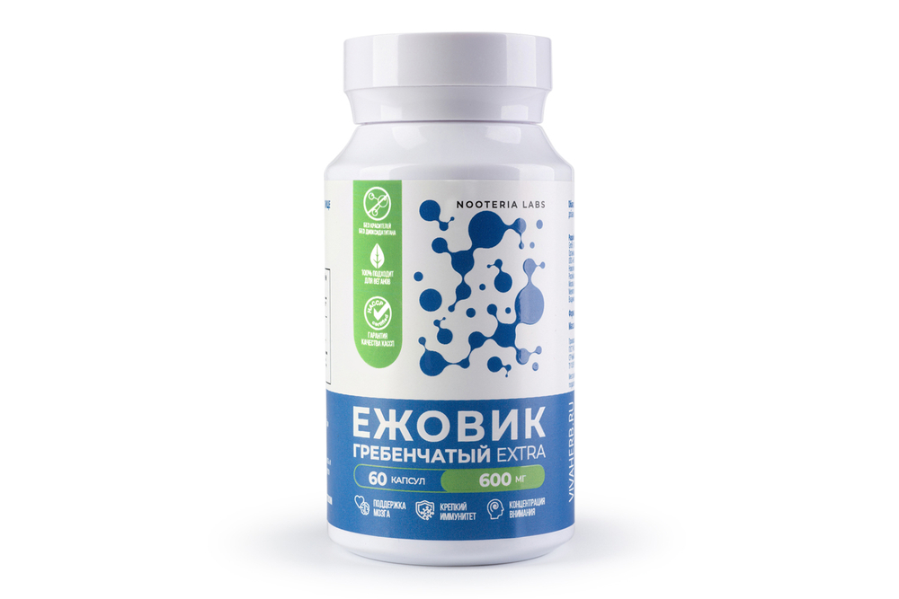 Nooteria Labs "Ежовик Гребенчатый", 60 капсул