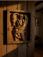 Икона освященная Ангела-Хранителя 14*18см из дуба