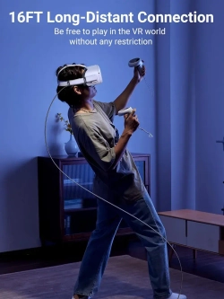 Кабель USB-C Угрин для зарядки VR очков Г-образный