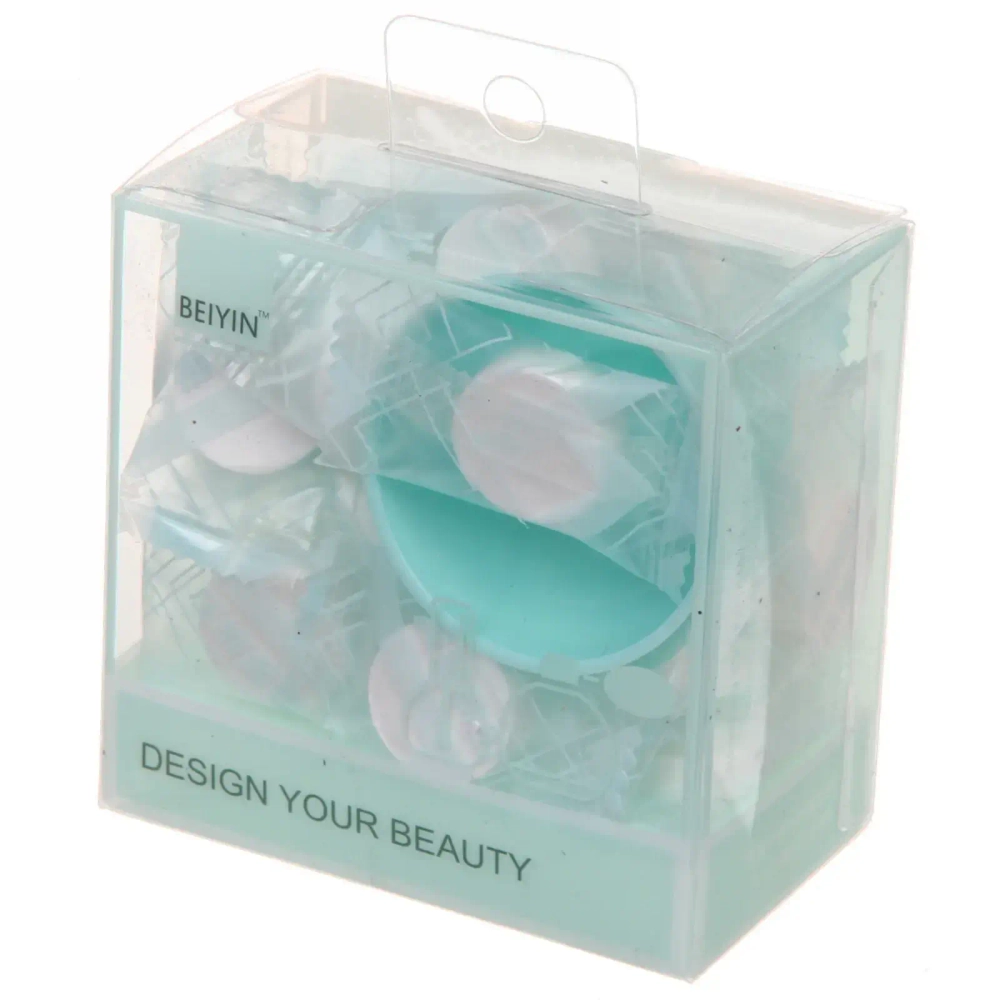 Набор косметический «Beauty», 25 масок и чаша, цвет белый и мятный, 8,5*8,5*5см