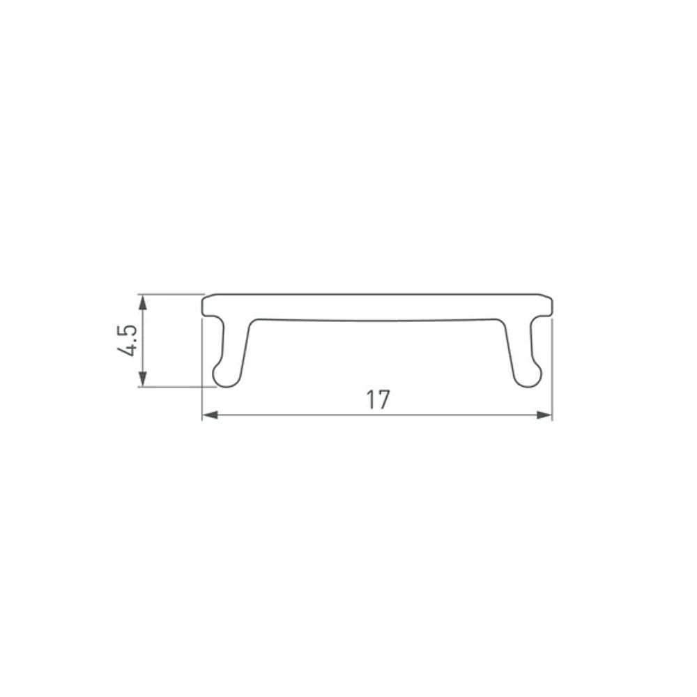 Экран СEIL-S14-SHADOW-2000 FLAT OPAL (Arlight, Пластик) 042097