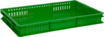 Ящик сплошной 600×400×75 мм, объем 15 л., арт.: 423-1, зелёный, код: 05544
