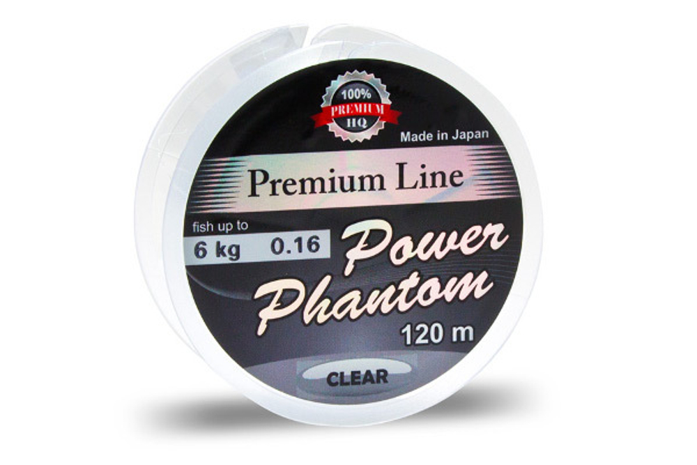 Леска Power Phantom Premium Line CLEAR 120m 0,12mm