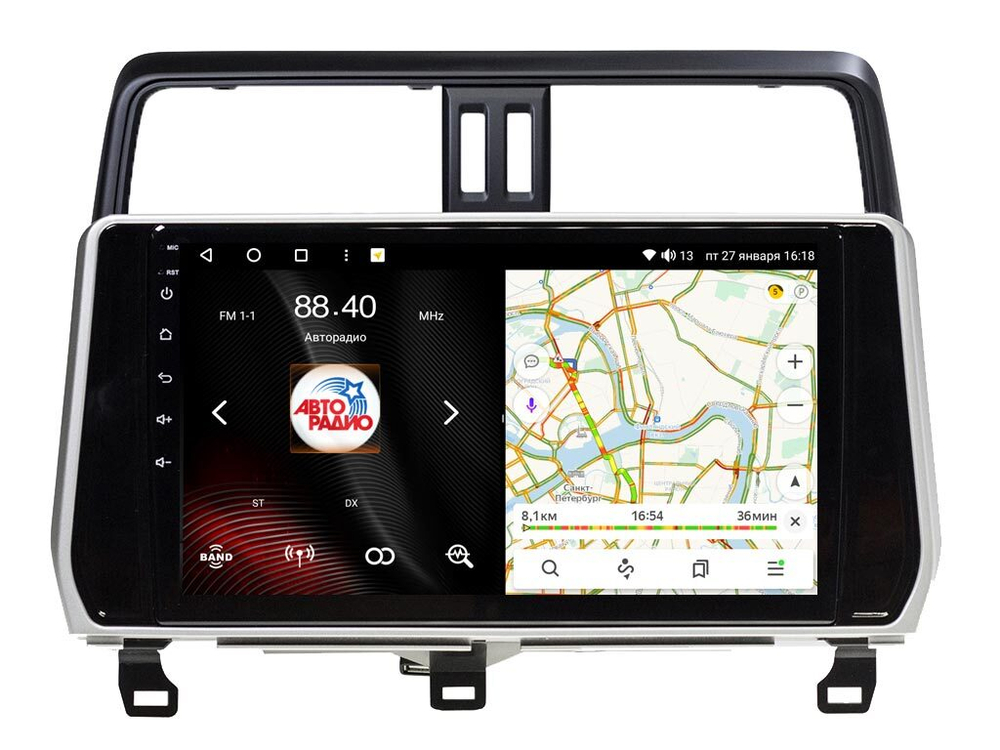 Магнитола для Toyota Land Cruiser Prado 150 2017-2023 - Vaycar VA77-1053 на Android 13, 8-ядер, 4G SIM-слот