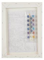 Nömrəli Rəngləmə Lori Çərçivədə  30*40 СМ "Вечерний канал"