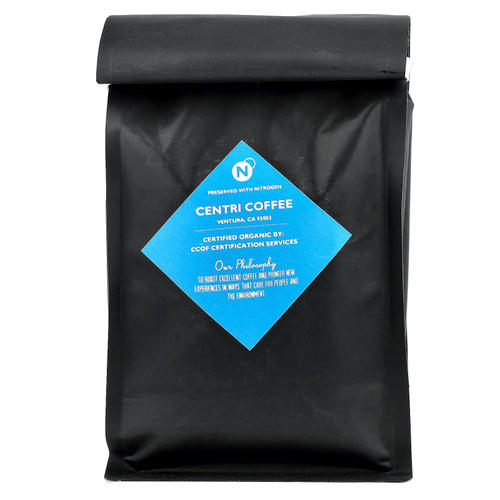 Centri Coffee, Centri Coffee, Organic One Black, карамель и шоколад, цельные зерна, без кофеина, 340 г (12 унций)