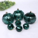 Набор шаров «Miracle» 10 см + 5 см (15 предметов), Изумруд