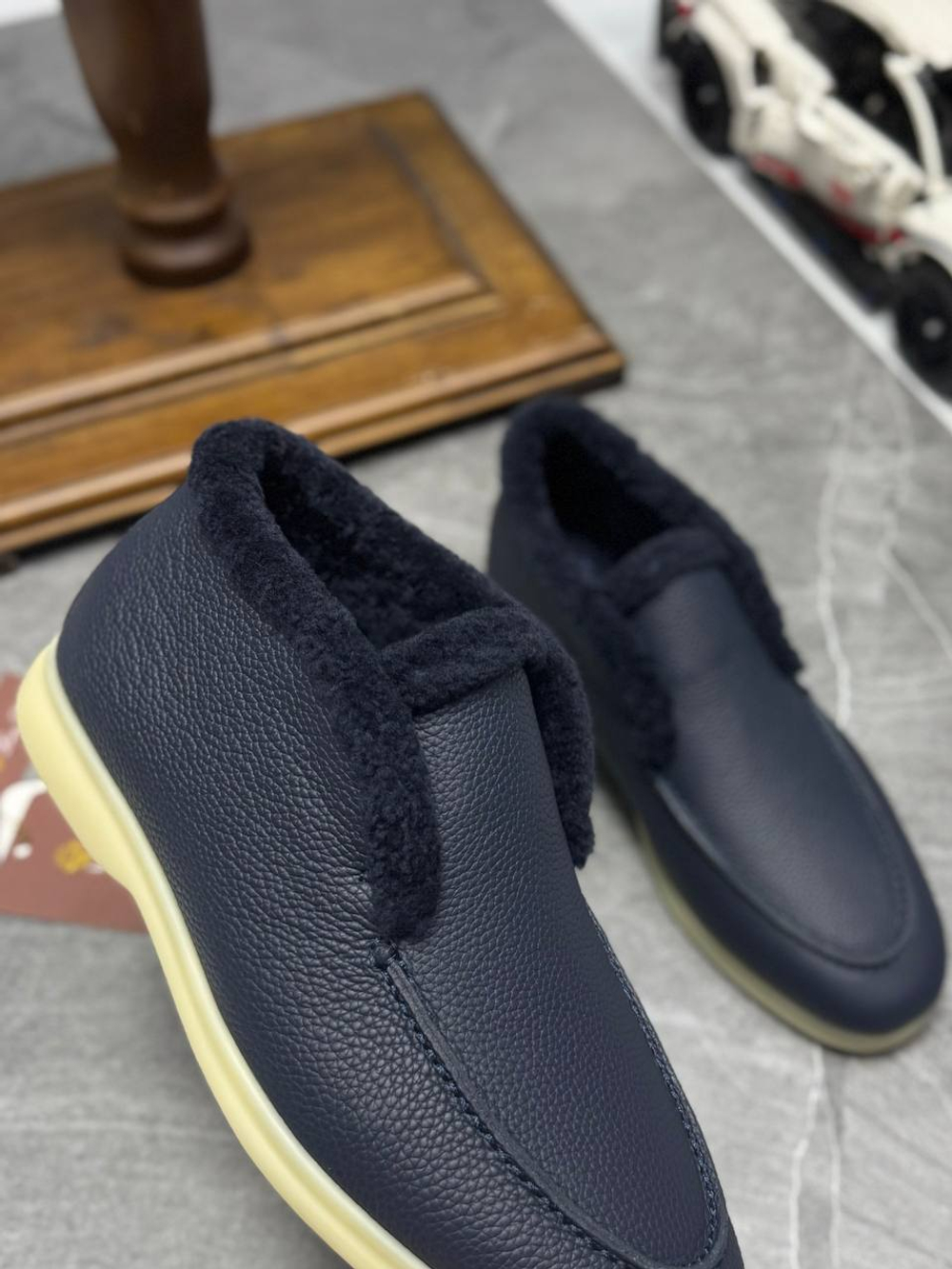 Высокие лоферы Loro Piana