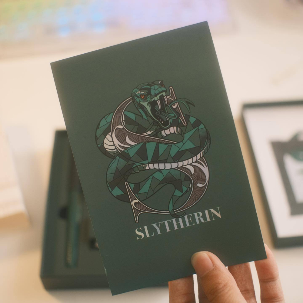 Перьевая ручка Platinum Limited Harry Potter Slytherin зеленая (PLAT003HP)