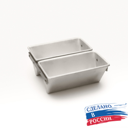 Форма для выпечки хлеба треугольная 2-х секционная 185х110х85 мм