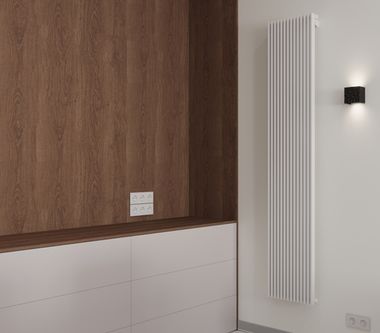 Низкие дизайн-радиаторы Параллели 1534мм с нижним подключением