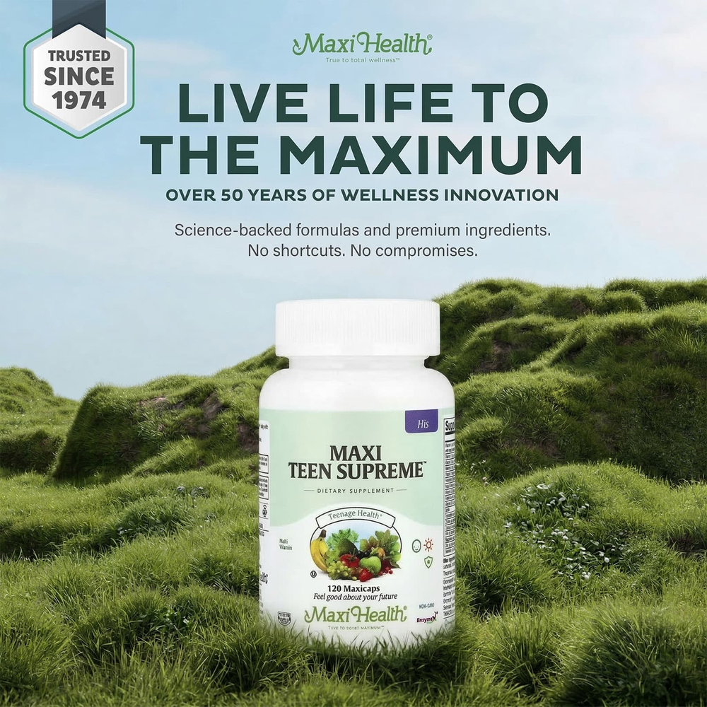 Maxi Health, Maxi Teen Supreme ™, для мужчин, 120 капсул