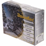 Гирлянда для дома ЗАНАВЕС «Бриллиант» ш3* в3 м 300 ламп LED, 8 реж, с подвесами и пультом д/у, IP-40, Синий