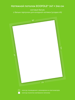 Матовый натяжной потолок 4.5 м2