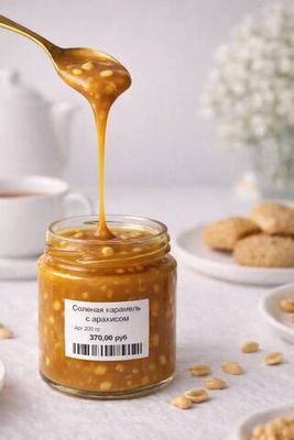 Солёная карамель с арахисом 200 гр