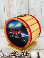 Копилка-бочка "Мотоцикл"